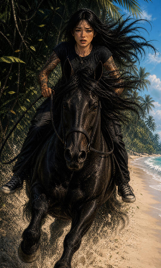 Kaida rides Sambra